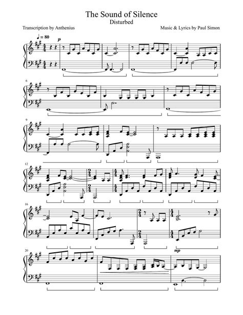 piano cover sheet music|Simon & Garfunkel .